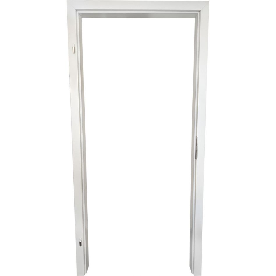 Kilsgaard Typ 4 Türzarge Basic Weiß lackiert Türrahmen ähnlich RAL 9010, DIN Links, 118-137 mm,985x1985 mm