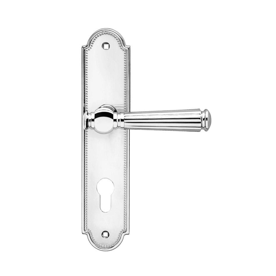 Karcher Langschild-Garnitur Schöntal L260 Chrom Türklinke, Bad / WC Image