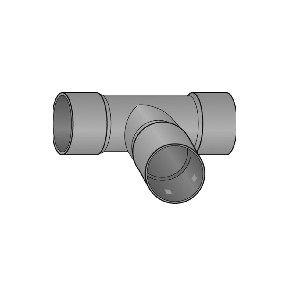 Drainagerohr T-Stück Drainage, DN 100