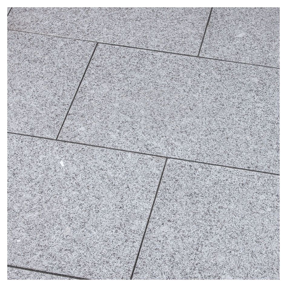 Seltra Natursteine Terrassenplatten BRAVO EXACTA Granit satiniert edelgrau, 60x40x3 cm