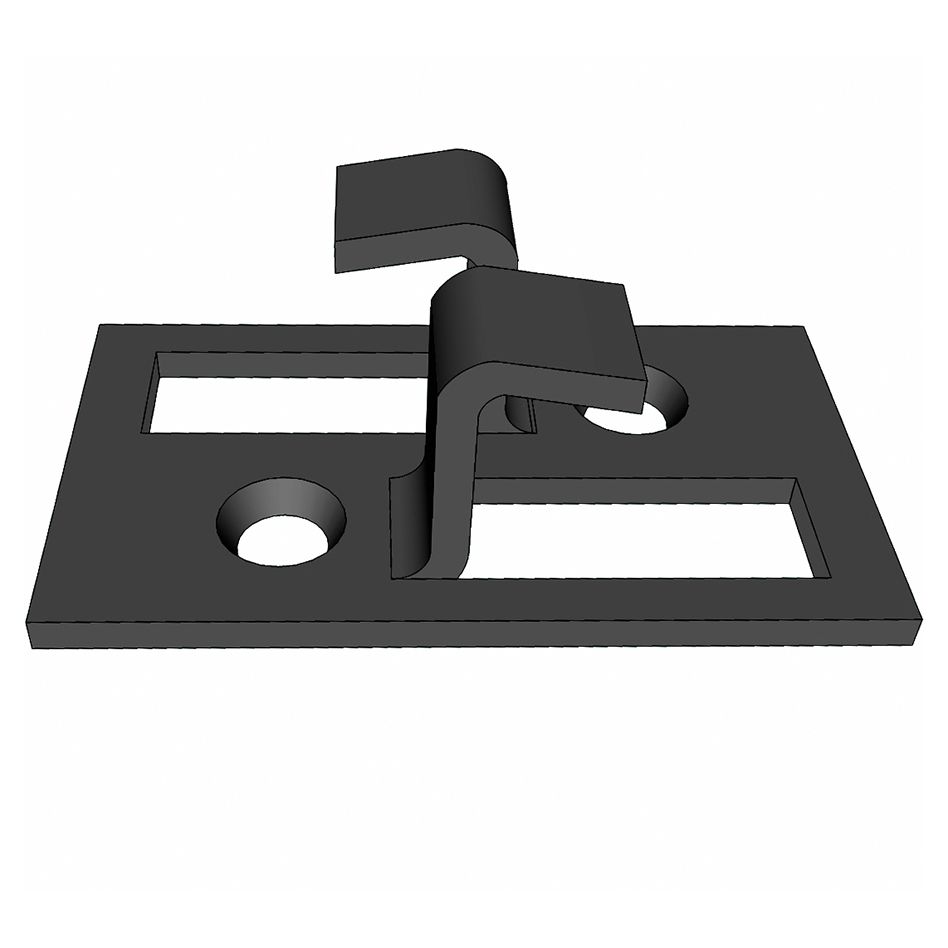 TraumGarten WPC Terrassendiele Befestigungsclips Edelstahl, 50 Stück, 1 Pack Image