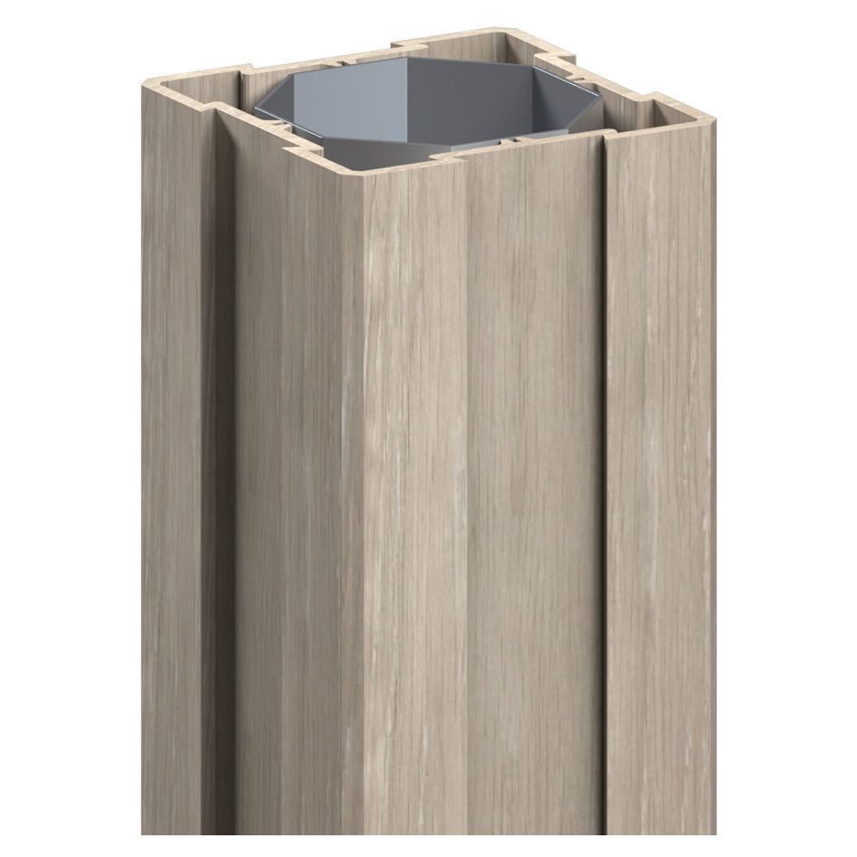 Traumgarten Sichtschutzzaun LONGLIFE RIVA Pfosten Polareiche Image