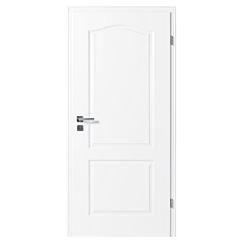 Kilsgaard Zimmertür weiß mit Zarge Set Typ 20/02-B lackiert ähnlich RAL 9010, DIN Links, 323-343 mm,860x2110 mm Image