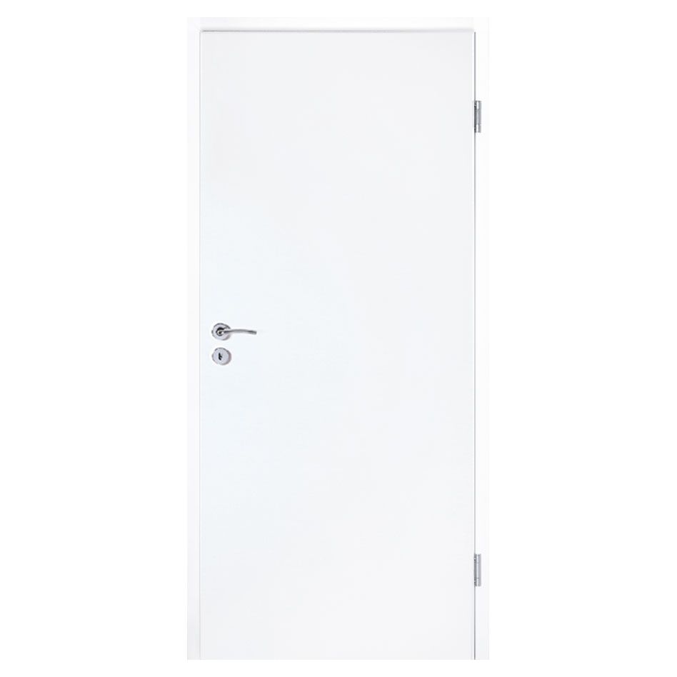 Kilsgaard Zimmertür weiß mit Zarge Set Typ 42/00 lackiert ähnlich RAL 9010, DIN Links, 860x2110 mm,93-113 mm Image