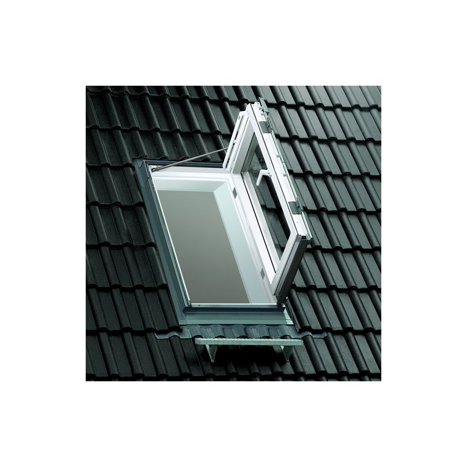 VELUX Wohn- und Ausstiegsfenster GXU 0166 Kunststoff ENERGIE PLUS KUPFER Fenster, 66x118 cm (FK06)