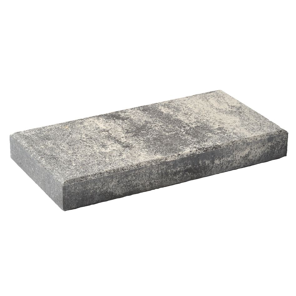 WESERWABEN Gartenmauer Vario-Line Mauerabdeckung Abdeckplatte Anthrazit-Weiß Image