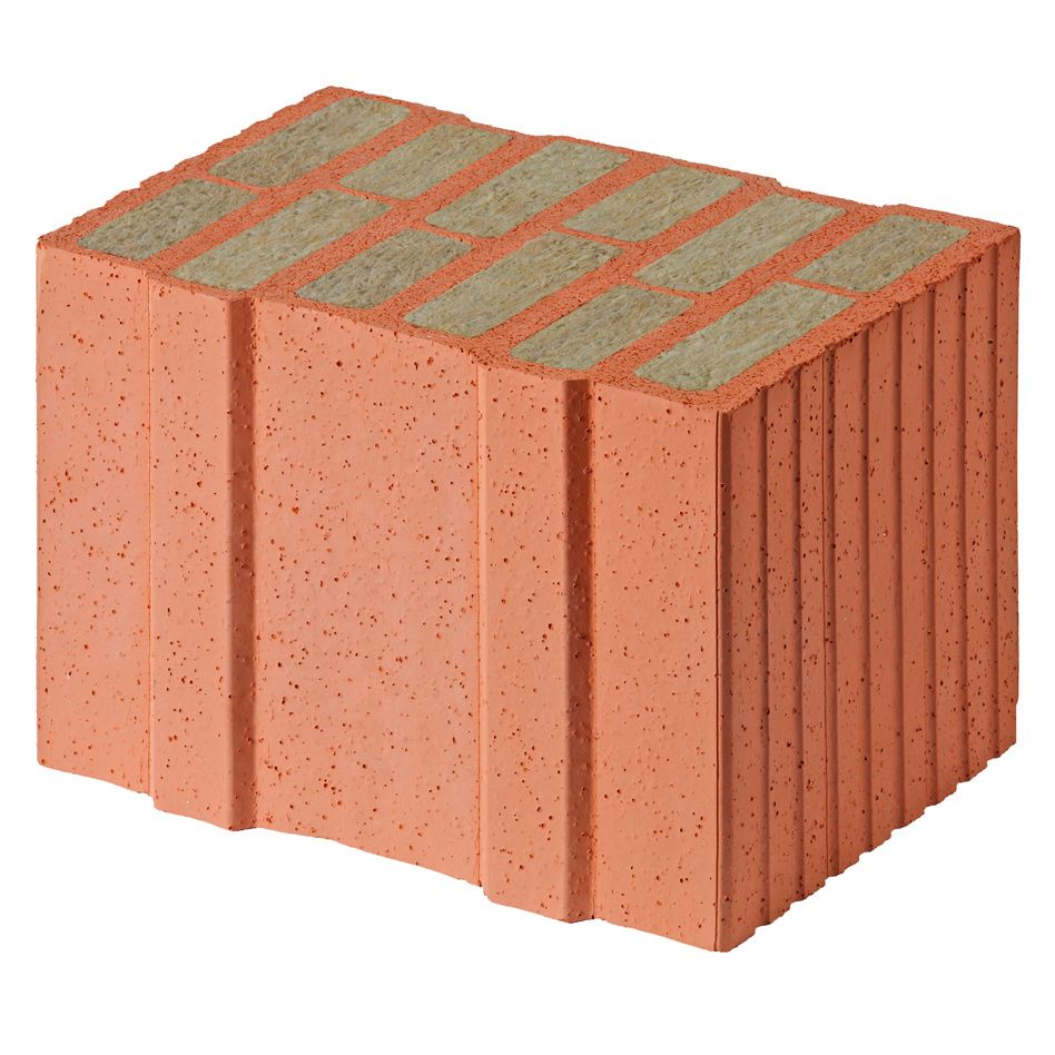 Wienerberger Poroton Planziegel T8 Ziegelstein Mineralwolle, 36,5 cm