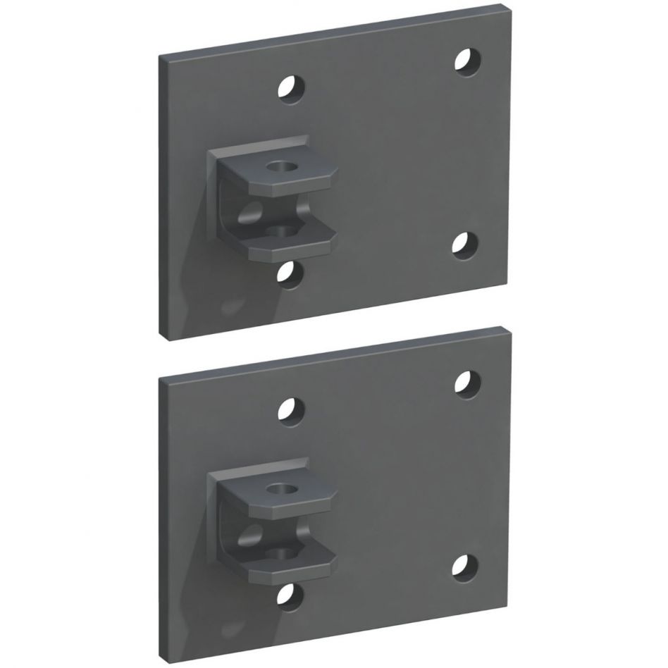 TraumGarten Gartentor Montageplatten für Tor an Mauer anthrazit Image