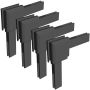 Windhager Eckverbinderset für Fenster und Türen Anthrazit