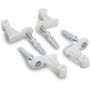 Windhager Wandbefestigung für Gitterspalier weiß, 4 Stk