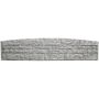 Beckers Betonzaun Standard Bogen-Motiv Fels 200x45x3,5 cm grau