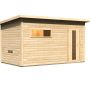 Karibu Woodfeeling Saunahaus Hytti 6 naturbelassen