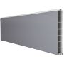 GroJa BasicLine schmal PVC-Steckzaun Sichtschutzzaun Silbergrau Einzelprofil Sichtschutz Lamellenzaun