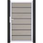 GroJa Einzeltor Solid Grande Premium Steckzaun Bi-Color Sand