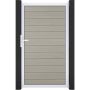GroJa Einzeltor Solid Steckzaun Bi-Color Sand