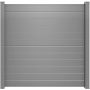 GroJa Lumino Aluminium Steckzaun-Element Sichtschutzzaun Silbergrau Sichtschutz Steckzaun Lamellenzaun