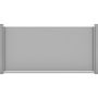 GroJa Premo HPL-Sichtschutzelement Uni Grau Waagerecht Sichtschutz