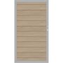 TraumGarten Sichtschutzzaun SYSTEM WPC CLASSIC Gartentor Sand/Silber
