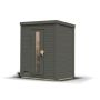 Karibu Woodfeeling Saunahaus Hytti 0 terragrau