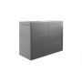 Biohort Gartenschrank HighBoard dunkelgrau-metallic
