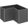 Biohort Pflanzbeet Belvedere L-Form dunkelgrau-metallic