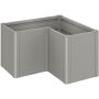 Biohort Pflanzbeet Belvedere L-Form quarzgrau-metallic