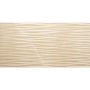 Wellker Wandfliese Yoro Crema Waves glasiert glänzend rektifiziert 30x60 cm Stärke 10 mm