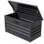 Wellker Gartenbox 400 L Metall Auflagenbox anthrazit Maße: 120x62x62 cm, wasserdicht und abschließbar