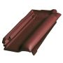 Erlus E58/E58 S Ortgangziegel rechts maroon edelengobiert Dachziegel