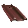 Erlus E58/E58 S Ortgangziegel links maroon edelengobiert Dachziegel