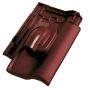 Erlus E58 SL Alu-Solardurchgang maroon Dachziegel Dachdurchführung