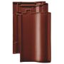 Erlus Flachdachpfanne E58 SL maroon edelengobiert Dachziegel