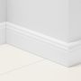 Parador Sockelleiste D001 Fußleisten Uni Weiß (RAL 9010) Länge 2200/2570 mm, verschiedene Formen