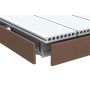 TraumGarten DreamDeck WPC Abschlussleiste braun