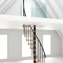 Minka Spindeltreppe Suono Smart Buche schwarz Wendeltreppe inkl. Metallgeländer