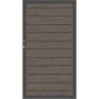 TraumGarten Sichtschutzzaun SYSTEM ALU PLUS Tor Vintage-Oak/Anthrazit