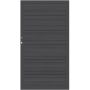 TraumGarten Sichtschutzzaun SYSTEM WPC Platinum XL Tor Anthrazit/Anthrazit