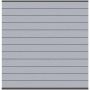 TraumGarten Sichtschutzzaun SYSTEM WPC CLASSIC Zaunfeld-Set Grau Sichtschutz Steckzaun Lamellenzaun