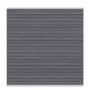 TraumGarten Sichtschutzzaun SYSTEM WPC PLATINUM Grau, Leiste Silber Sichtschutz Steckzaun Lamellenzaun