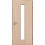 Kilsgaard Zimmertür mit Lichtausschnitt/Glas schmal mittig Nova Ahorn Lamikor Typ 43/LA05 Rundkante