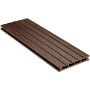 NATURinFORM WPC-Terrassendiele 21x140 mm DIE KOMPAKTE plus Wabenprofildiele kastanienbraun