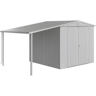 Biohort Seitendach Gerätehaus Europa silbermetallic