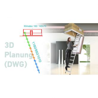 Wippro-Dachbodentreppe-Klimatec-160,-U-Wert-1