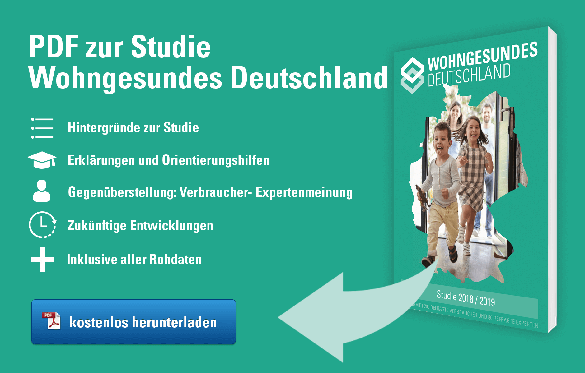 PDF und Rohdaten der Studie Wohngesundes Deutschland